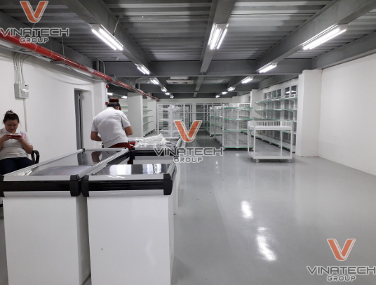 Hình ảnh bàn thu ngân dự án thực tế của Vinatech