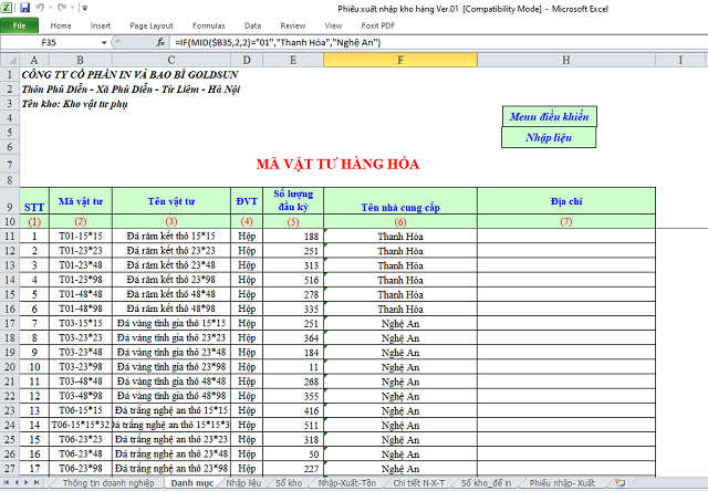 file quản lý kho excel