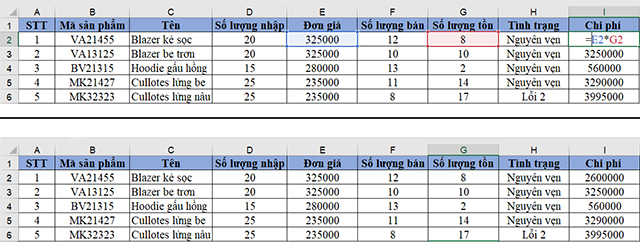 File excel quản lý nhập xuất tồn