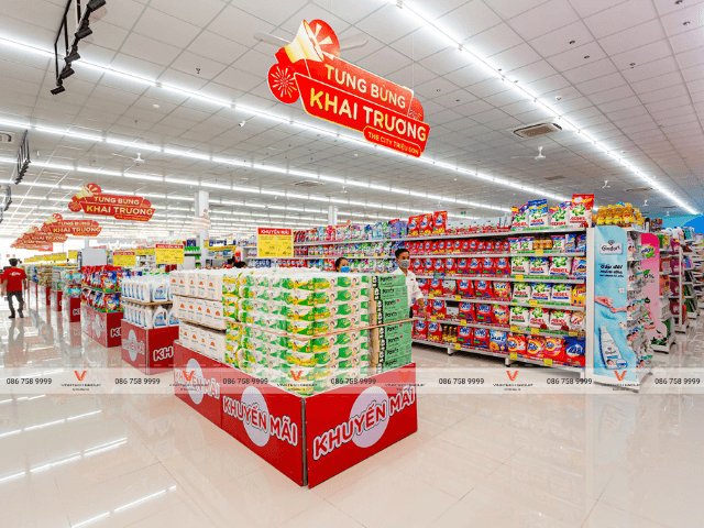 Vinatech hoàn thiện dự án kệ siêu thị tại Thanh Hóa cho siêu thị The City 3