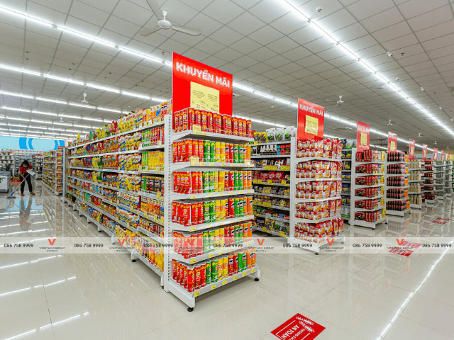 Vinatech hoàn thiện dự án kệ siêu thị tại Thanh Hóa cho siêu thị The City 4