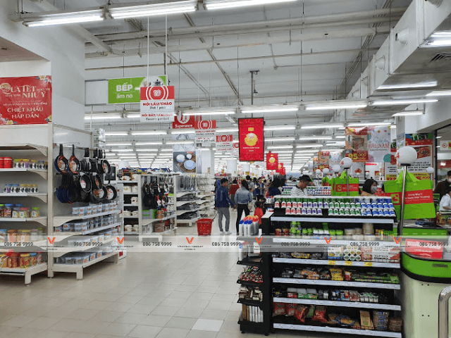 Dự án lắp đặt kệ siêu thị tại siêu thị GO! TP Đà Nẵng 5