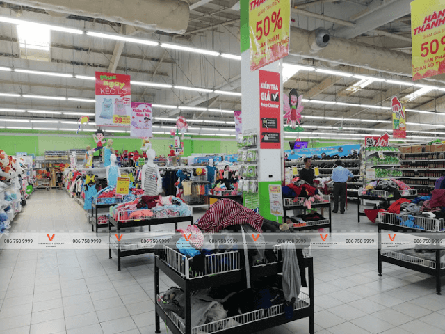 Lắp đặt dự án kệ siêu thị tại siêu thị GO! TP Hải Phòng 1