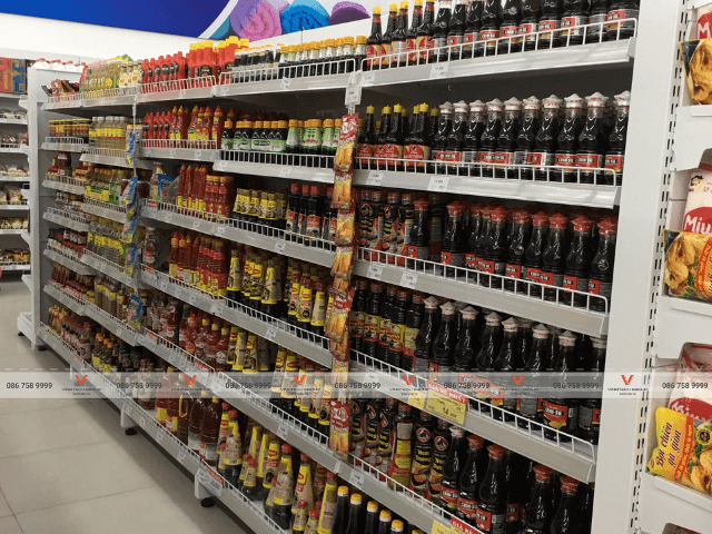 Dự án lắp đặt kệ siêu thị tại siêu thị Lan Chi TP Thái Nguyên 4