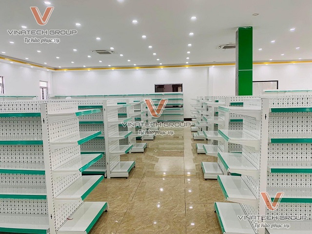 Lắp đặt kệ siêu thị tại siêu thị thực phẩm OCOP TP Vinh tỉnh Nghệ An 4