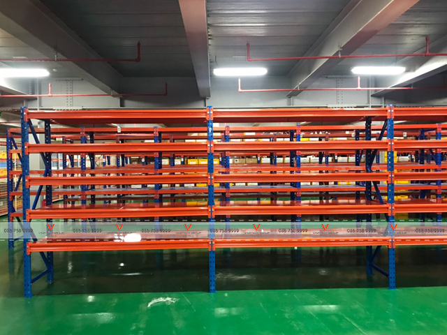 Medium racks with electrostatic powder coating