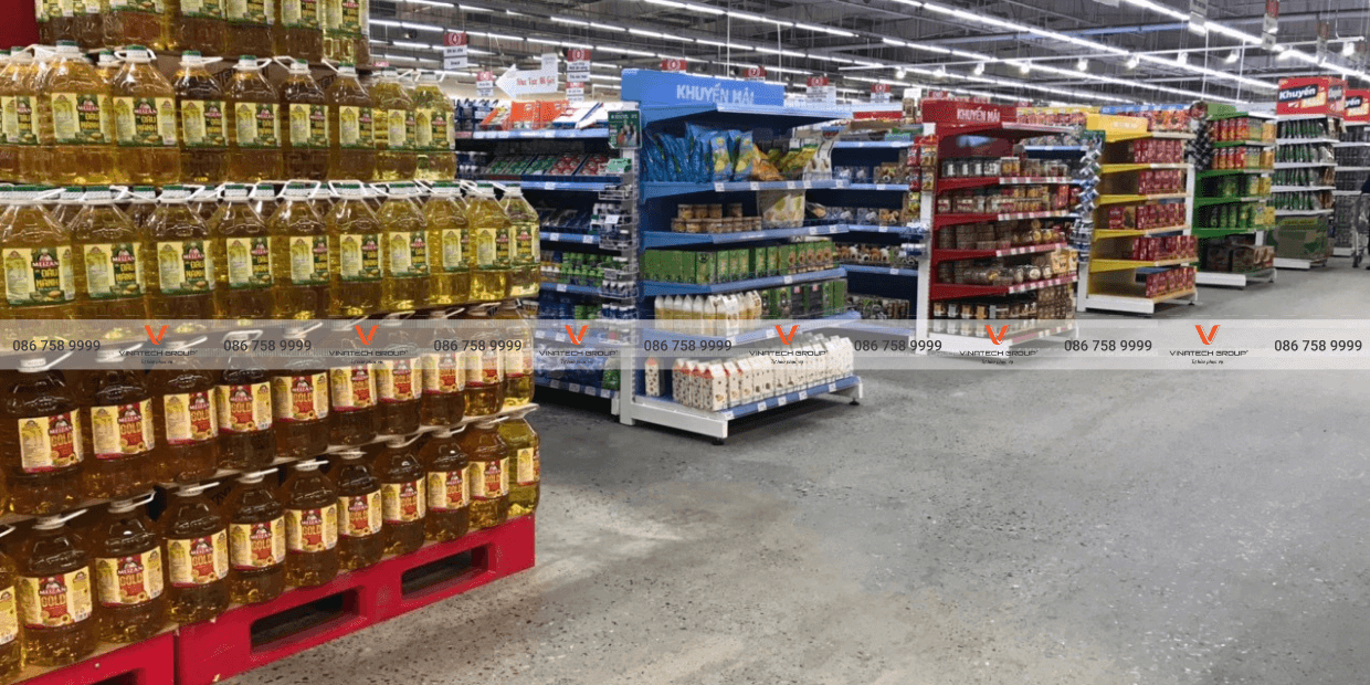 Dự án lắp đặt kệ siêu thị tại GO! tỉnh Trà Vinh của Vinatech Group 1