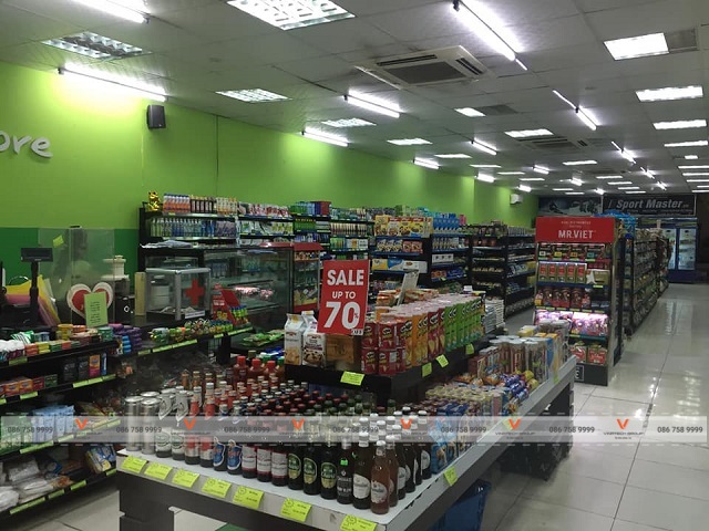 kệ siêu thị tại siêu thị AMART thành phố Hội An tỉnh Quảng Nam 1