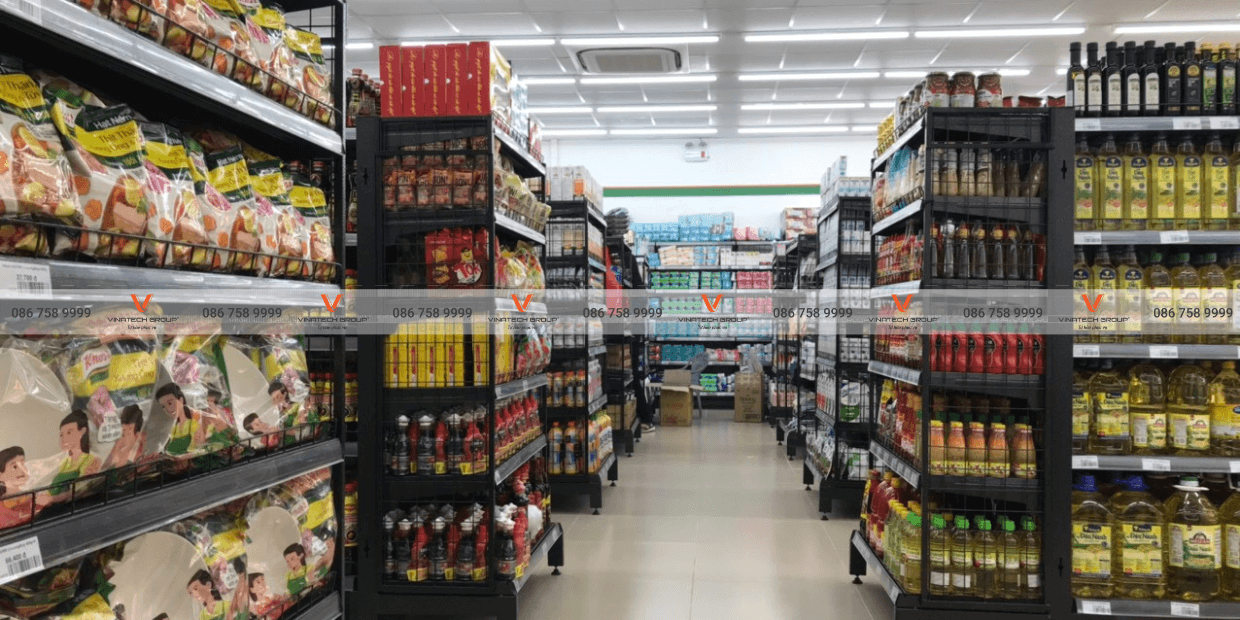 Dự án lắp đặt kệ siêu thị tại siêu thị Coop Food tỉnh Phú Yên 3