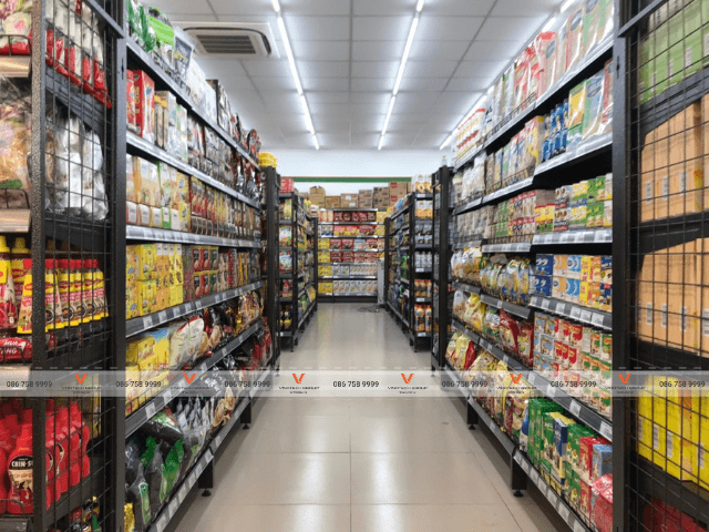Dự án lắp đặt kệ siêu thị tại siêu thị Coop Food tỉnh Phú Yên 4