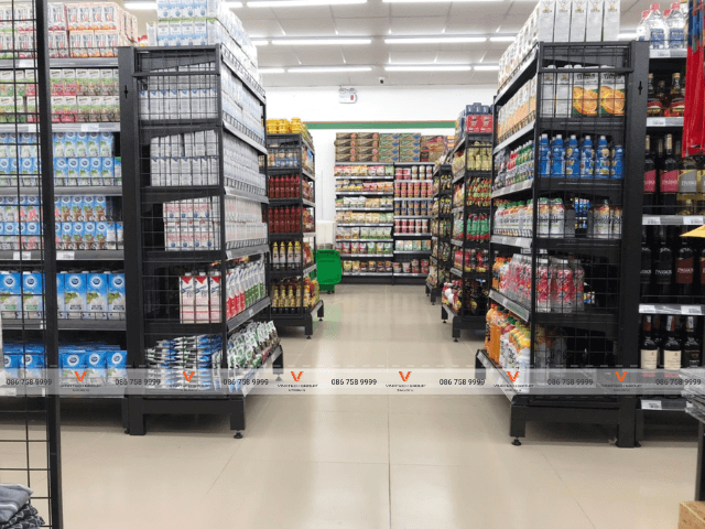 Dự án lắp đặt kệ siêu thị tại siêu thị Coop Food tỉnh Phú Yên 6