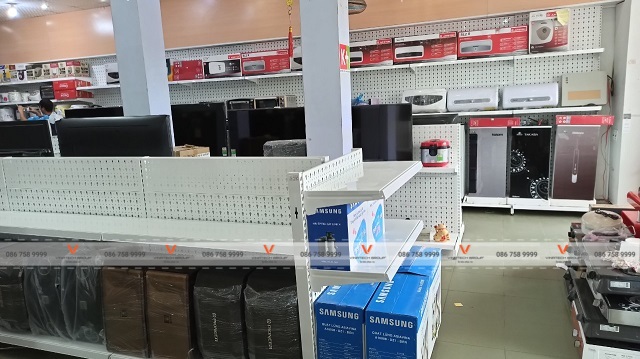 kệ siêu thị tại siêu thị điện máy Chiến Nguyệt tỉnh Quảng Bình 1