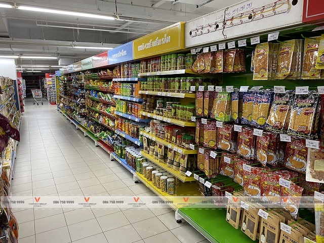 kệ siêu thị tại GO! Nguyễn Thị Thập TPHCM 1