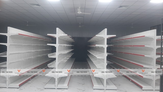 kệ siêu thị tại siêu thị Hoa Sen Home tỉnh An Giang 1