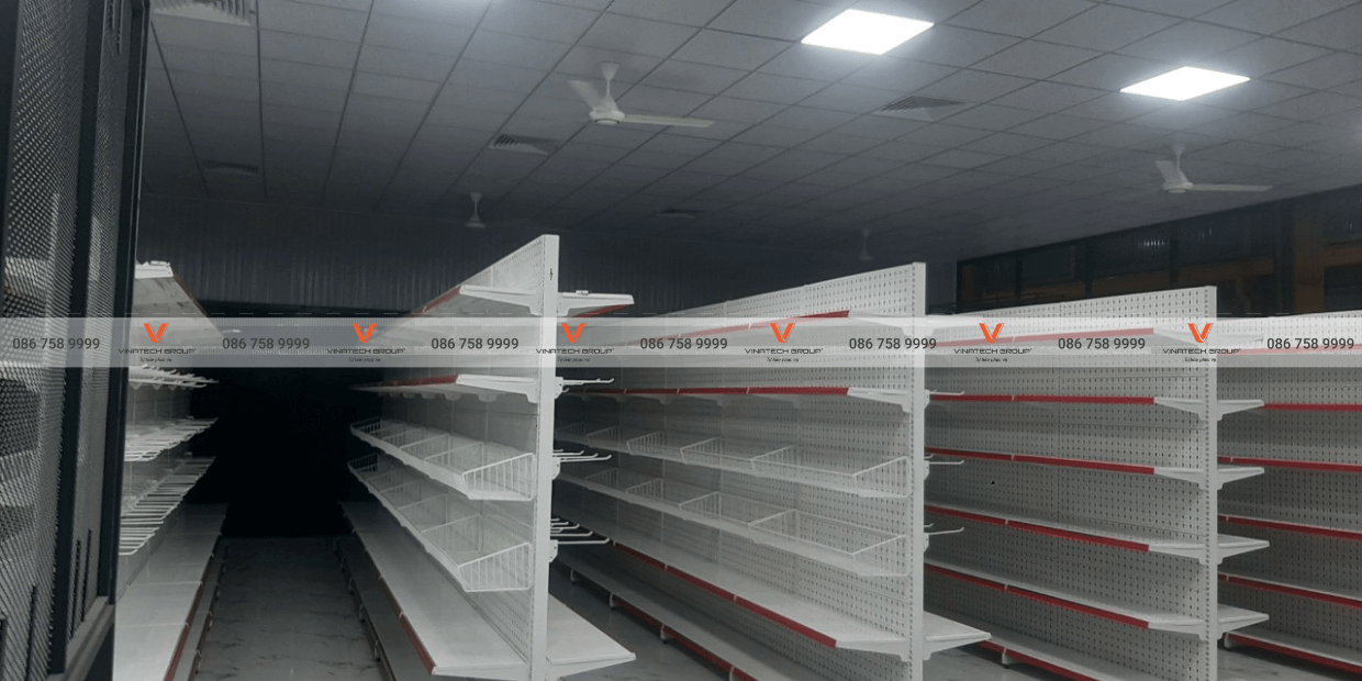 Dự án lắp đặt kệ siêu thị tại siêu thị Hoa Sen Home tỉnh An Giang 1