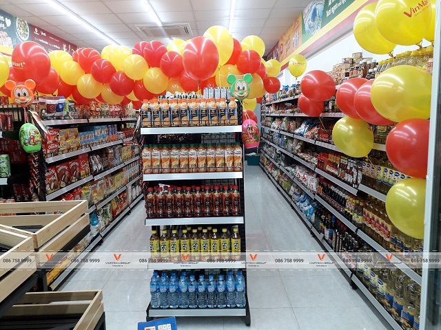 kệ siêu thị tại siêu thị Winmart+ tỉnh Lạng Sơn 1