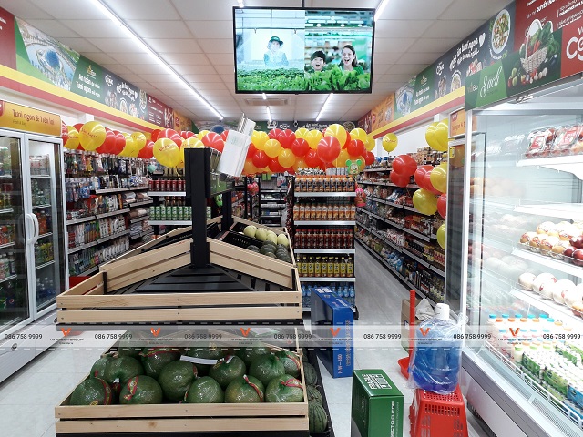kệ siêu thị tại siêu thị Winmart+ tỉnh Lạng Sơn 4