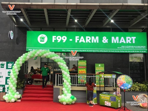 Dự án lắp đặt kệ siêu thị tại siêu thị F99 – Farm & Mart TP Hà Nội
