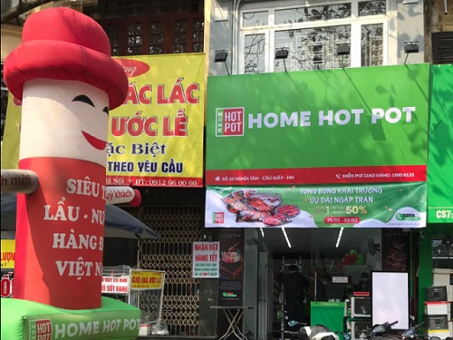 Dự án lắp đặt kệ siêu thị tại siêu thị Home Hot Pot TP Hà Nội