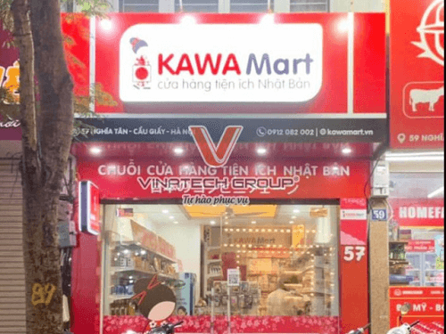 Dự án lắp đặt kệ siêu thị tại siêu thị tiện ích Kawa Mart TP Hà Nội