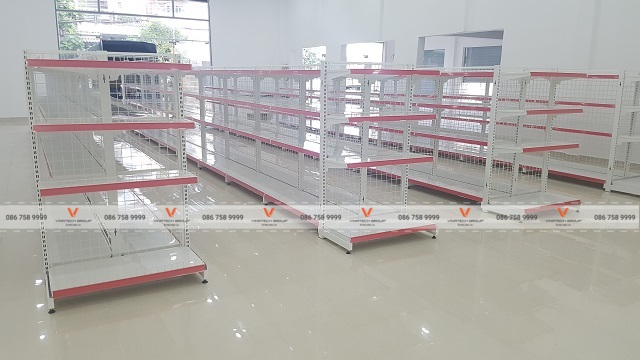 kệ siêu thị tại siêu thị Hoàng Giang tỉnh Bình Thuận 1