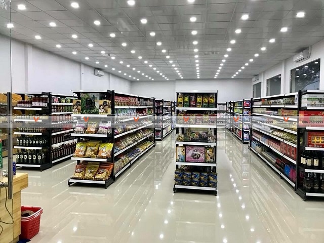 kệ siêu thị tại siêu thị T3 Mart tỉnh Quảng Trị 1