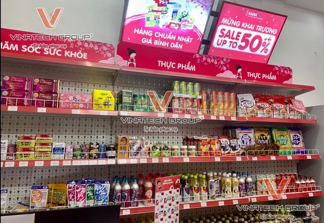 kệ siêu thị tại siêu thị tiện ích Kawa Mart TP Hà Nội 3