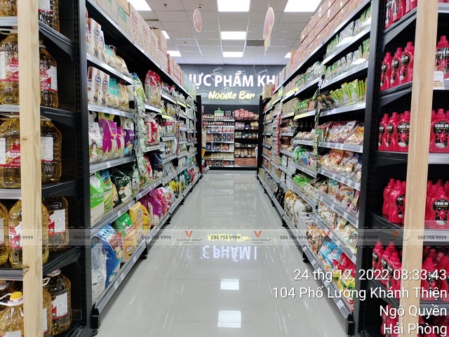 kệ siêu thị Tops Market Hải Phòng 3