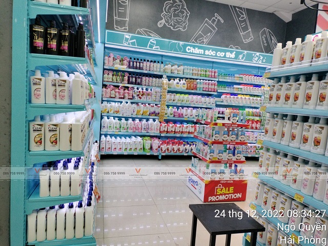 kệ siêu thị Tops Market Hải Phòng 4