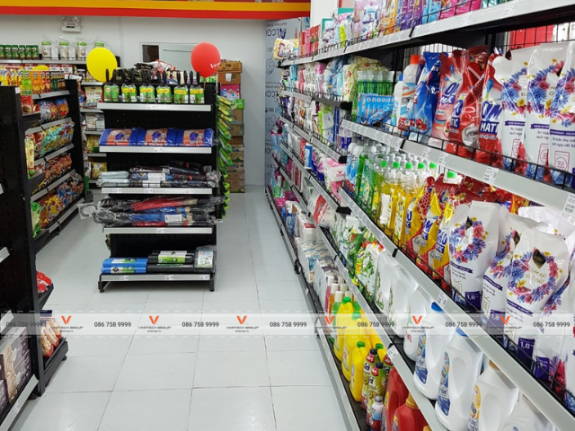 kệ siêu thị tại siêu thị Winmart+ TP Đà Nẵng 3