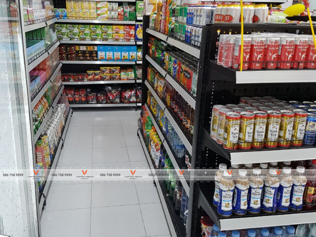 kệ siêu thị tại siêu thị Winmart+ TP Đà Nẵng 4
