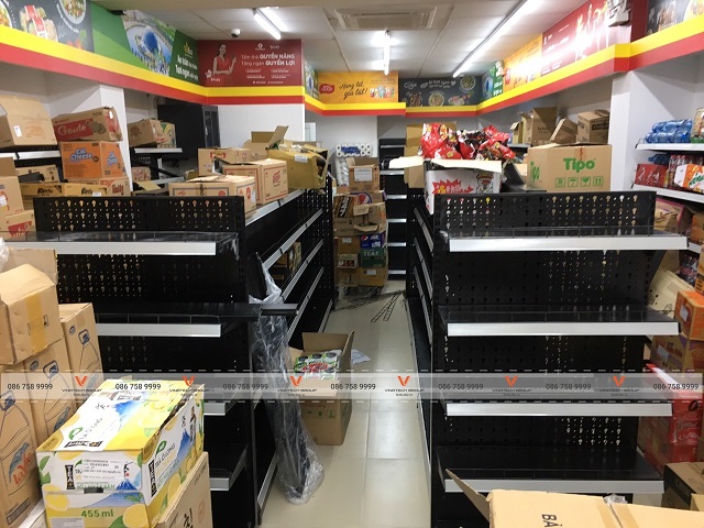Dự án lắp đặt kệ siêu thị tại siêu thị Winmart+ tỉnh Hà Tĩnh