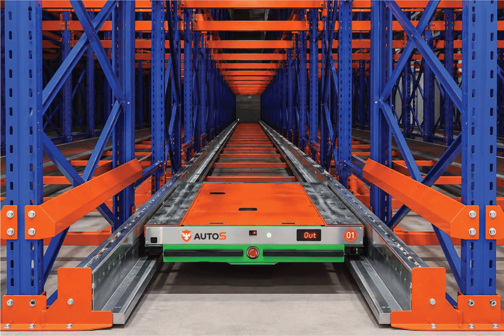 Dự án kệ Shuttle Two Way kho thực phẩm Đồng Tháp