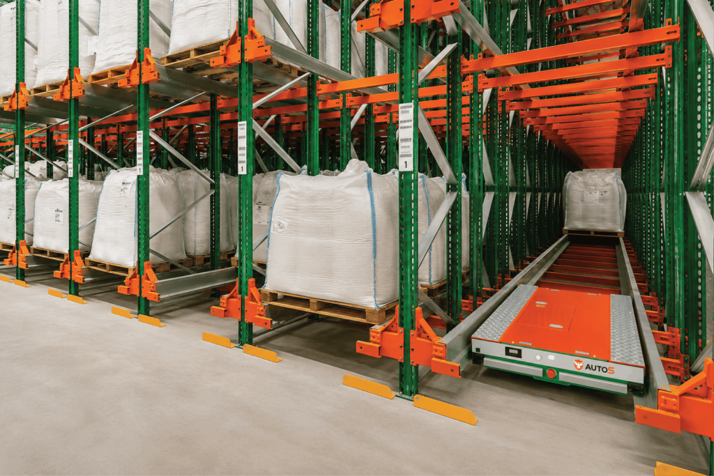 Giải pháp kệ tự động cho kho nông sản
