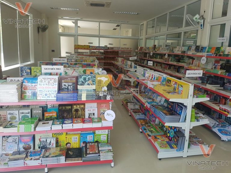 Cách xếp sách trưng bày