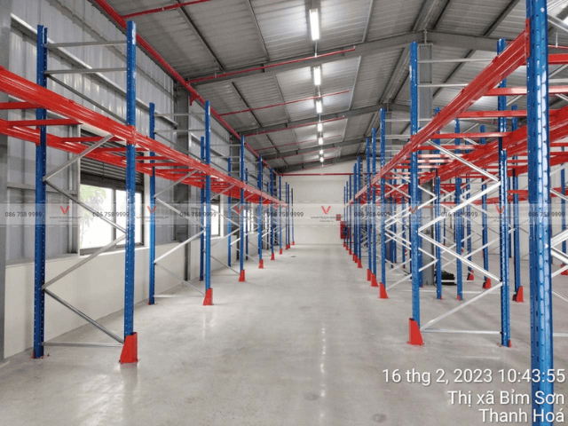 Lắp đặt kệ Selective tại STECH VINA KCN Thanh Hóa