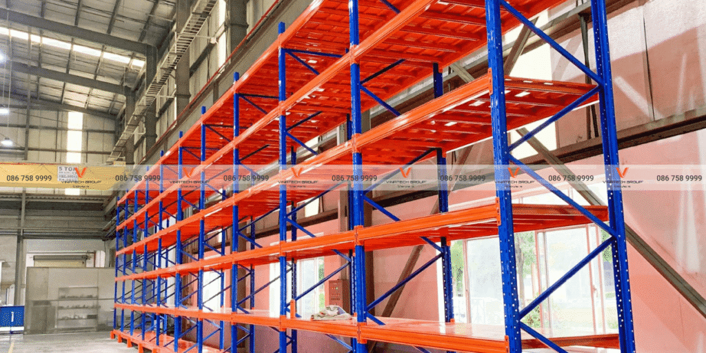 Lắp đặt kệ Selective tại TNHH SXTM tổng hợp Toàn Cầu TP Hà Nội