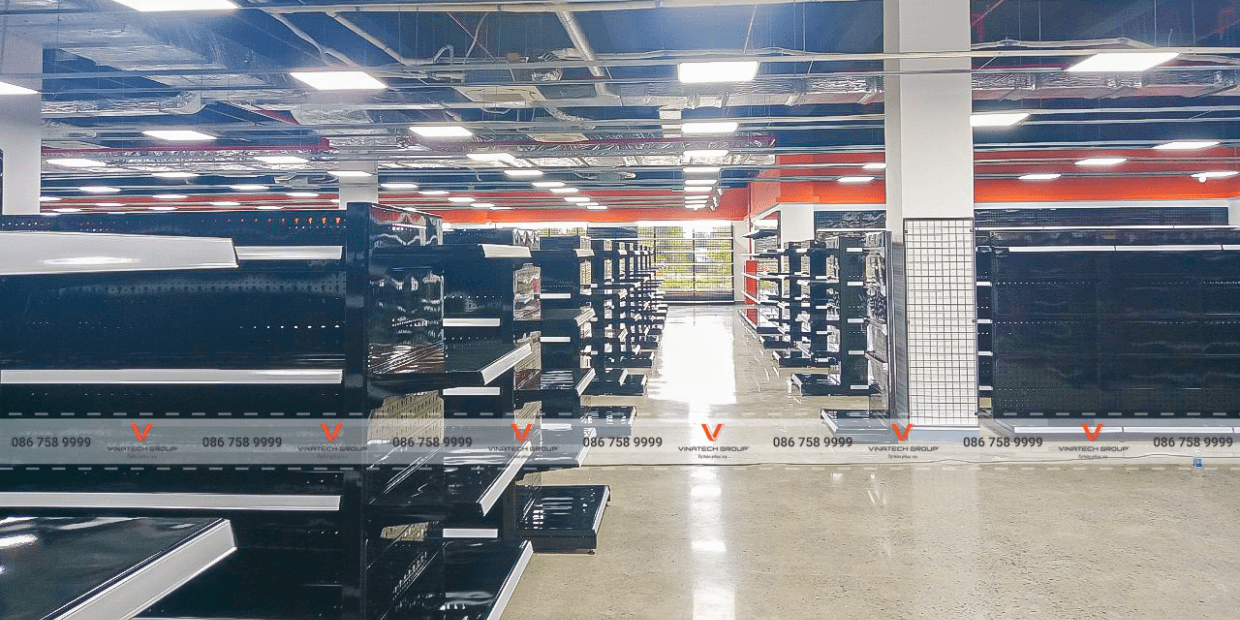 kệ siêu thị tại siêu thị Chơn Thành Plaza tỉnh Bình Phước 5