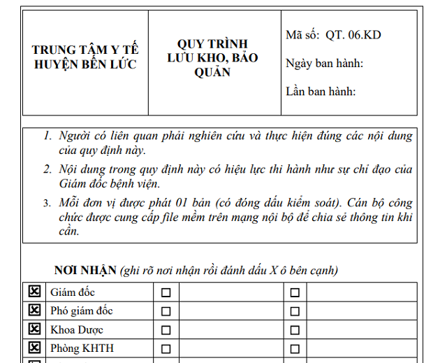 tham khảo các mẫu nội quy kho hàng 3