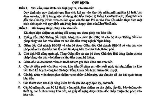 tham khảo các mẫu nội quy kho hàng 7