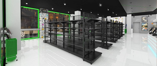 Thiết kế siêu thị mini 200m2