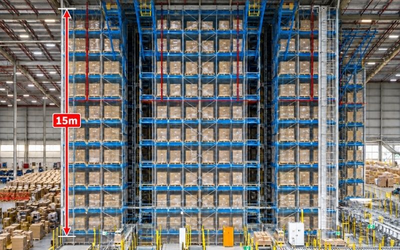 Chiều cao thông thủy là điều kiện triển khai kho tự động