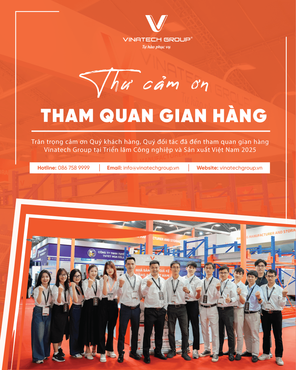 Thư cảm ơn tham quan gian hàng Vinatech Group tại VIMF Bắc Ninh 2025