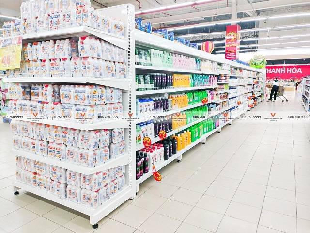cách sắp xếp hàng hóa siêu thị