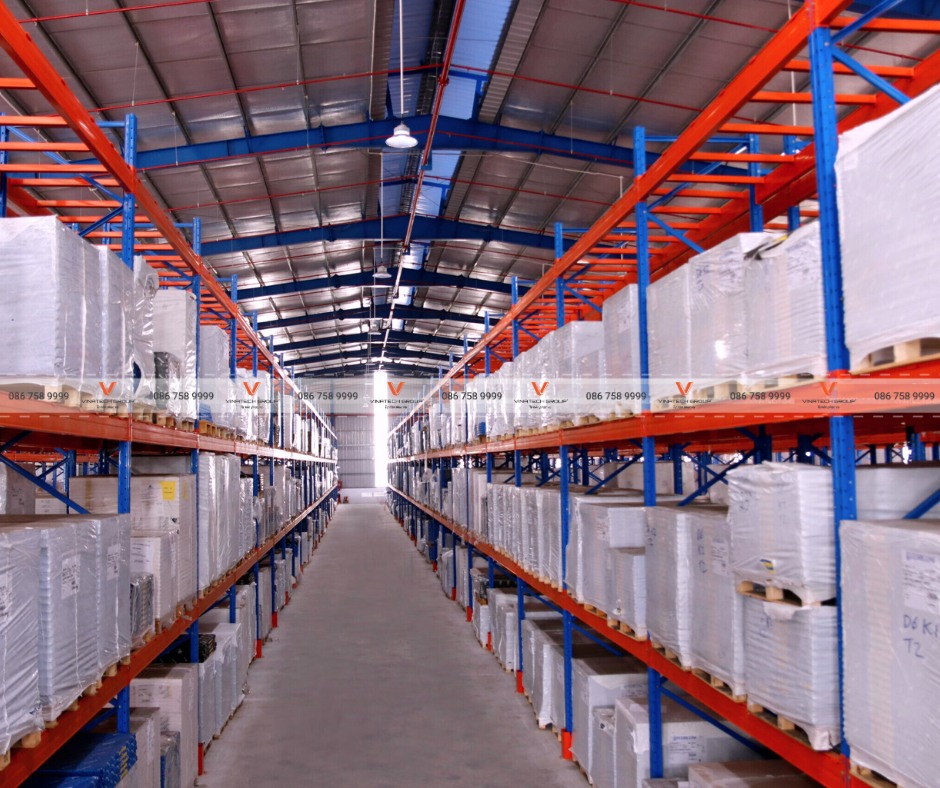 dự án lắp đặt kệ kho vải