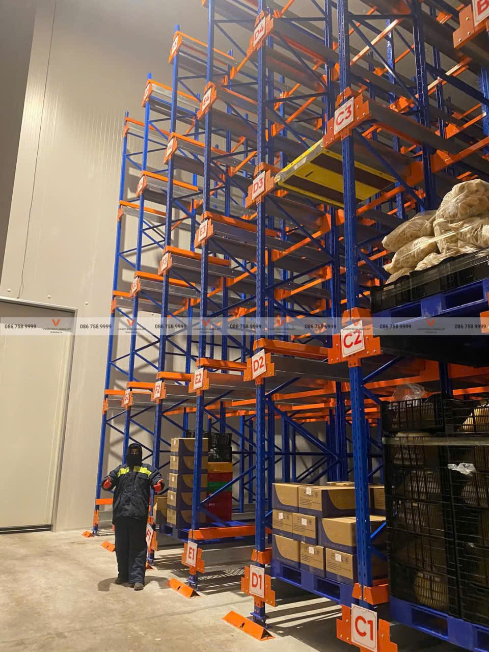 Hoàn thiện dự án kệ Shuttle Two Way cho kho lạnh