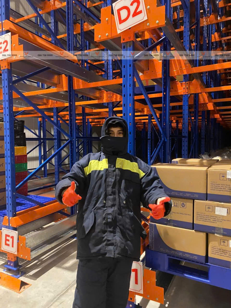 Hoàn thiện dự án kệ Shuttle Two Way cho kho lạnh