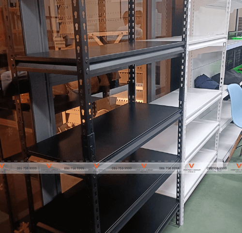 Kệ sắt đen V lỗ Vinatech