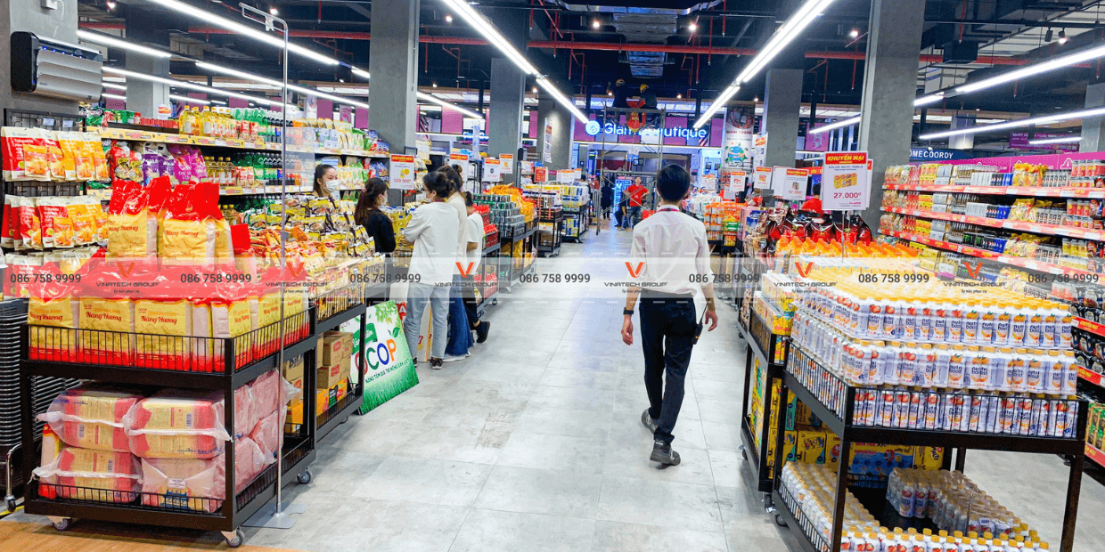 kệ siêu thị tại siêu thị AEON tỉnh Bình Dương 2
