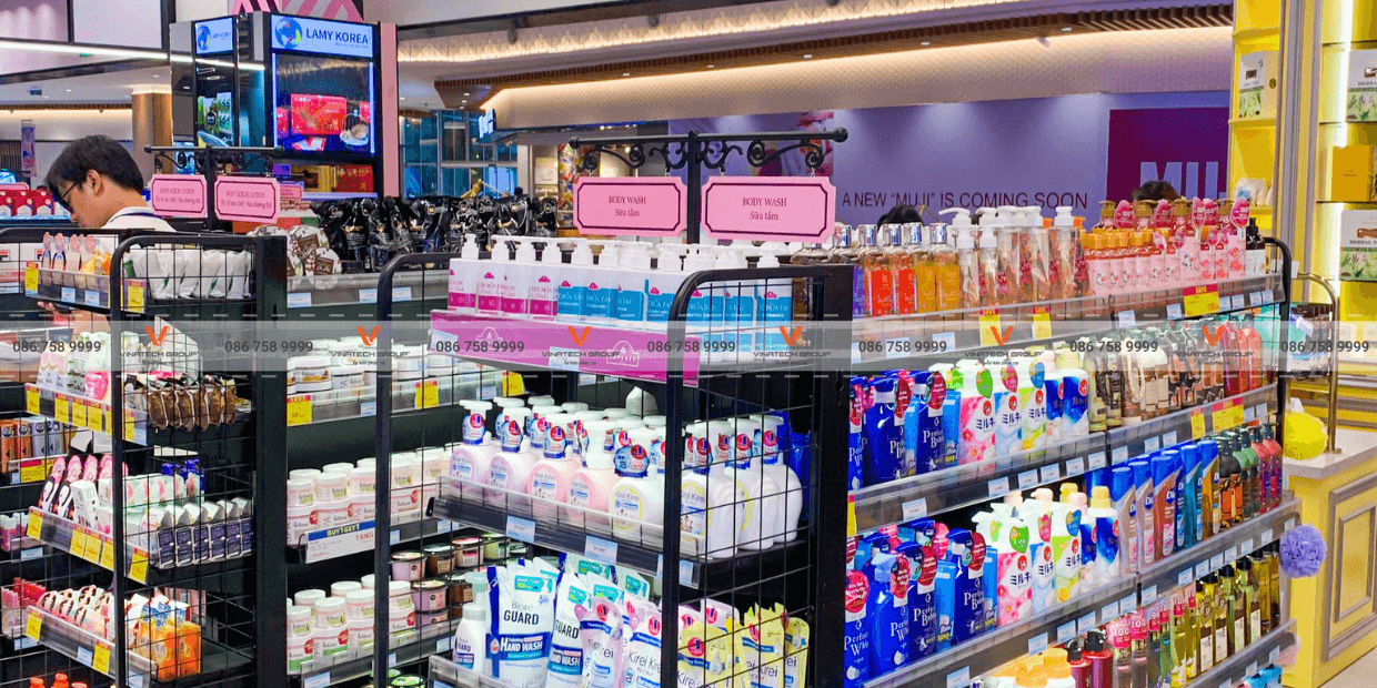 kệ siêu thị tại siêu thị AEON tỉnh Bình Dương 3